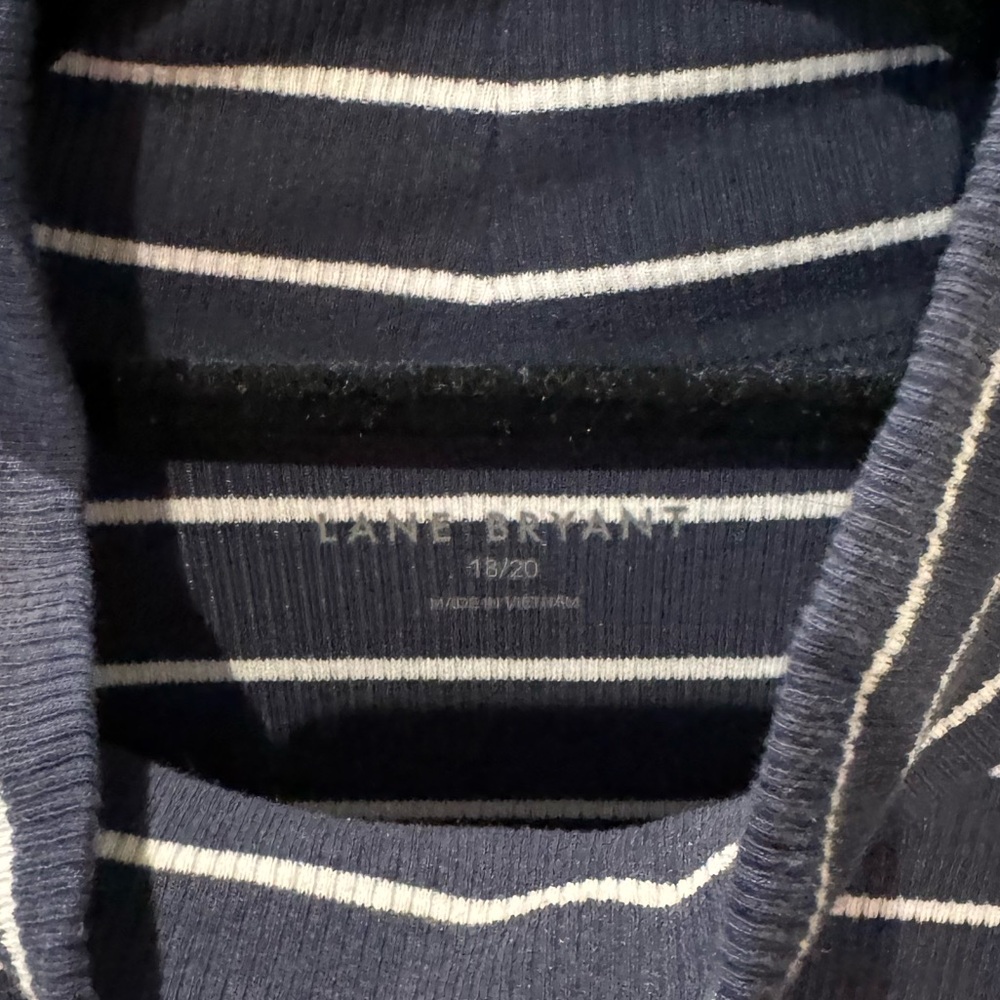 Lane Bryant Ribbed Mock Neck Top - Picture 2 of 3